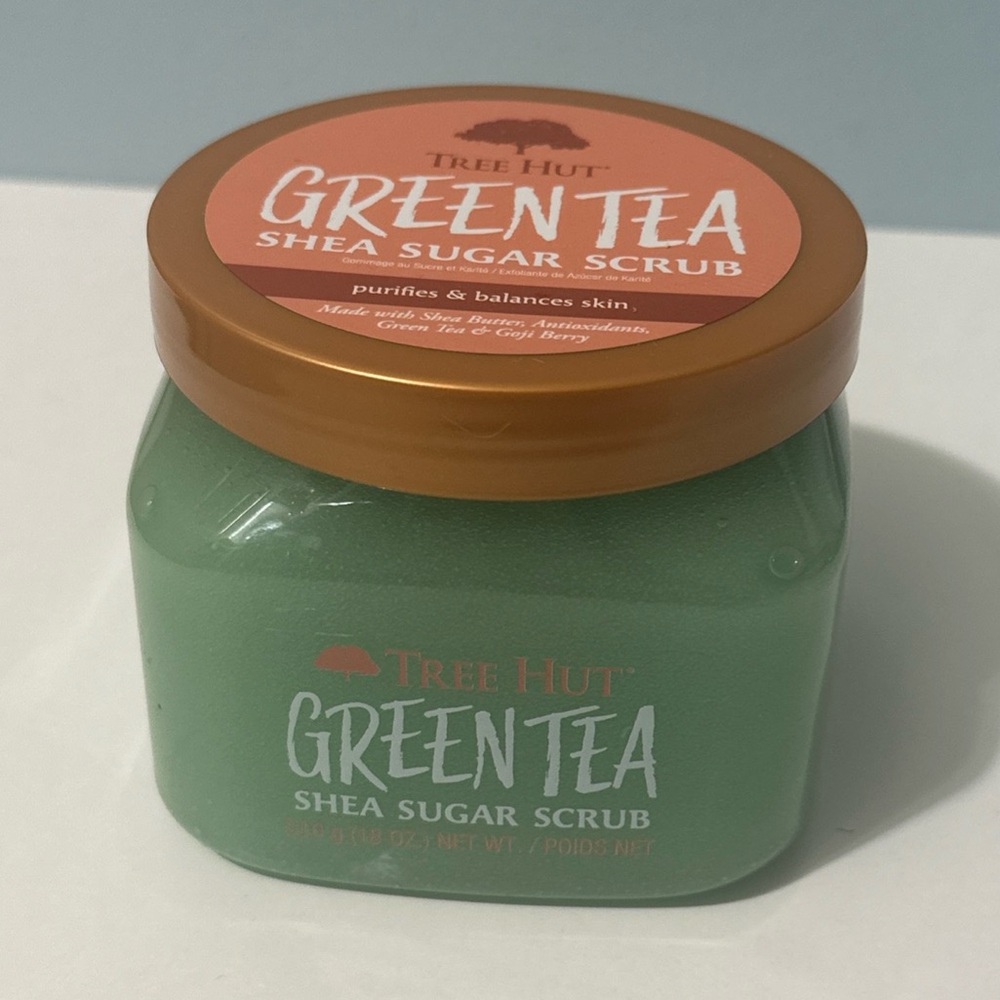 NEW limited edition tree hut body scrub GREEN TEA scent